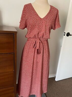 Sienna Sky Pink Polka-Dot Dress